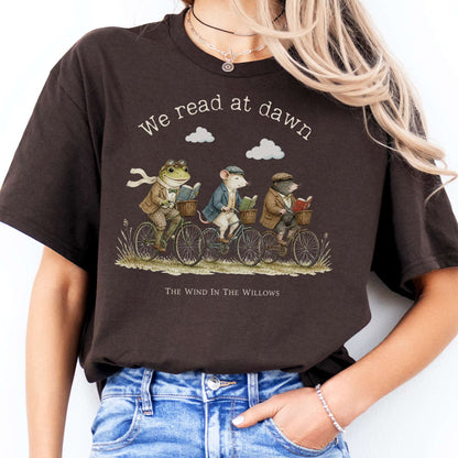 We Read at Dawn The Wind in the Willows Literary T-Shirt