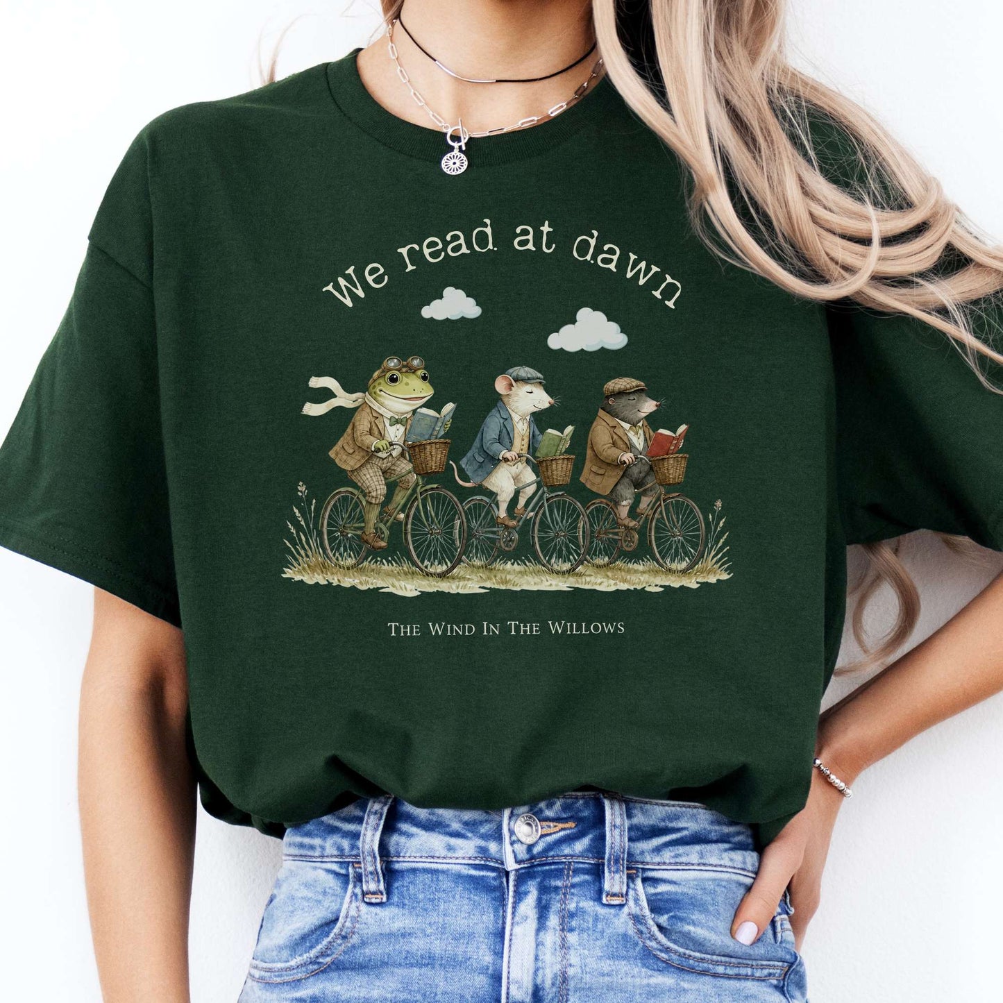 We Read at Dawn The Wind in the Willows Literary T-Shirt