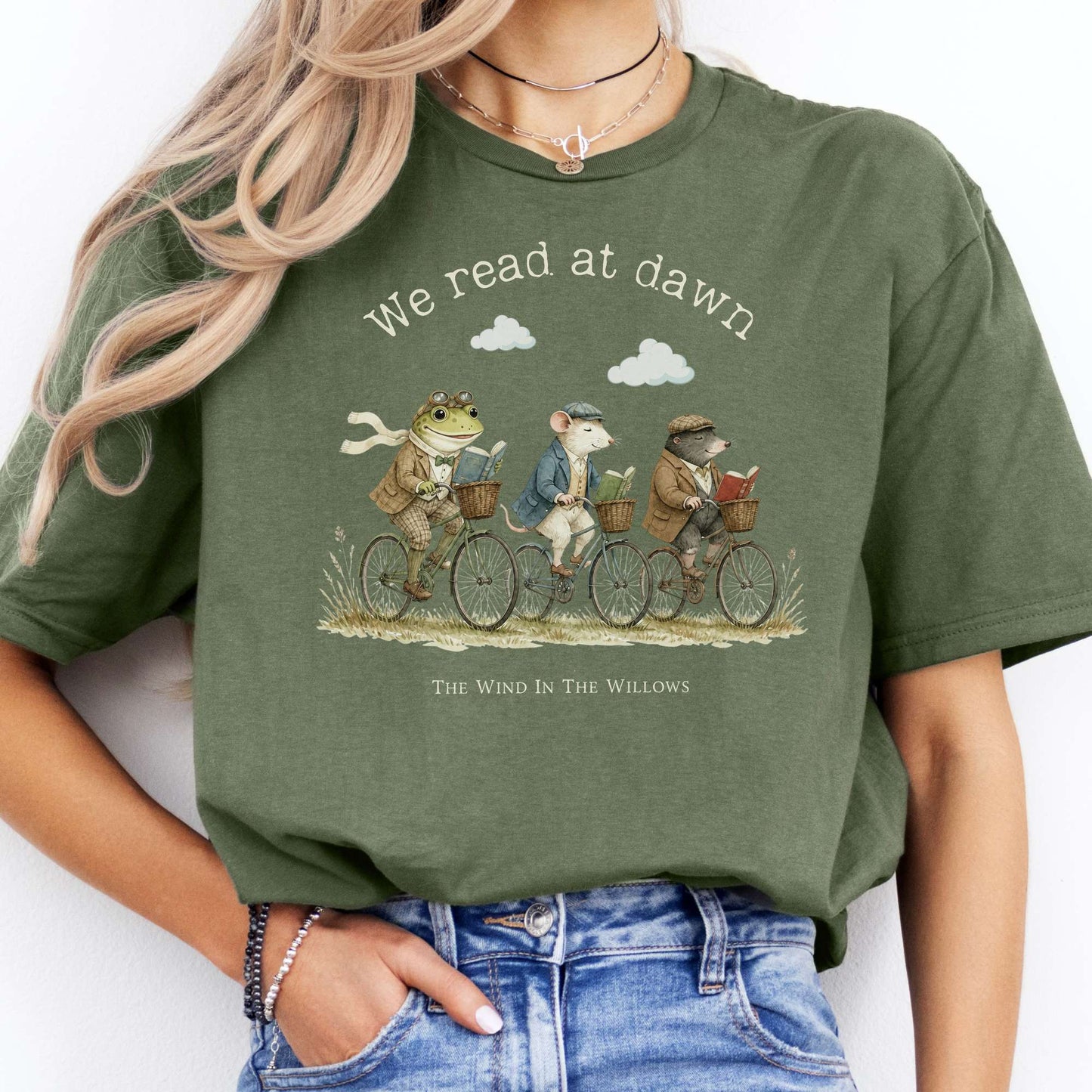 We Read at Dawn The Wind in the Willows Literary T-Shirt