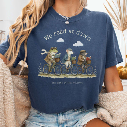 We Read at Dawn The Wind in the Willows Literary T-Shirt
