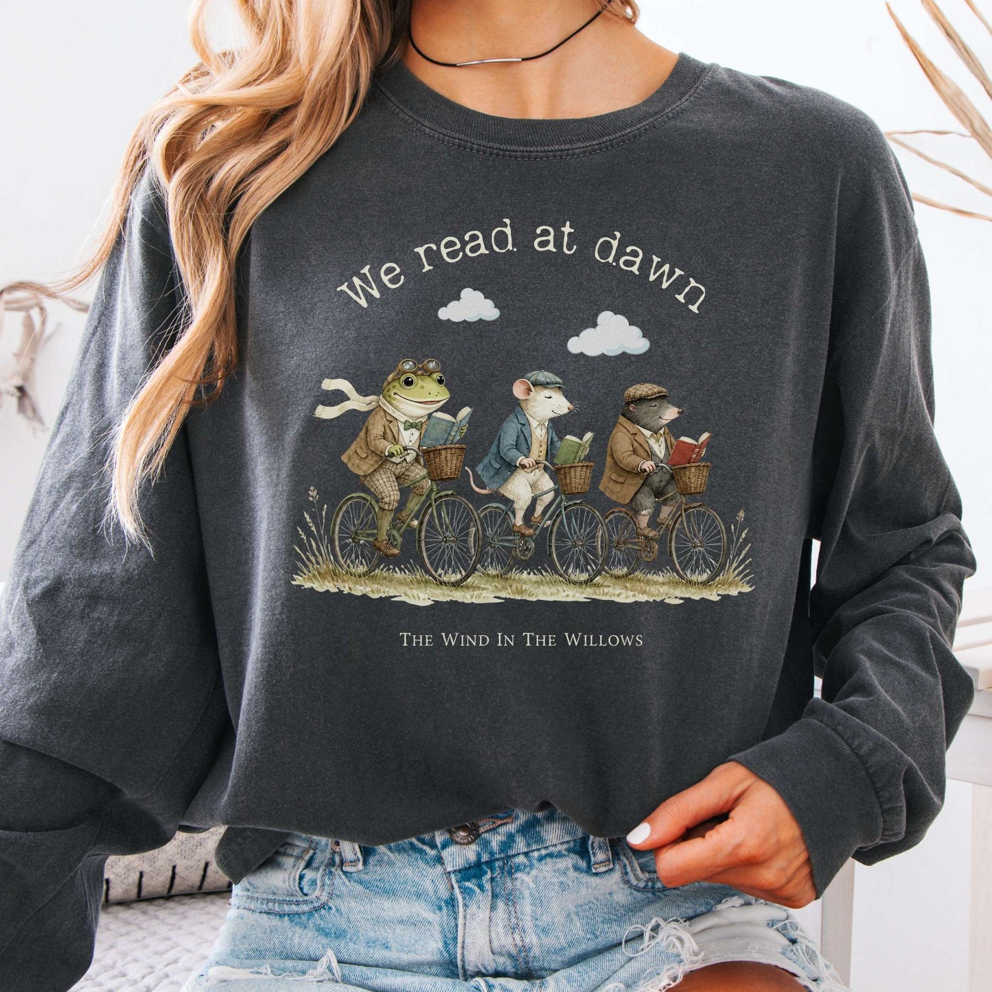 We Read at Dawn The Wind in the Willows Literary Long Sleeve