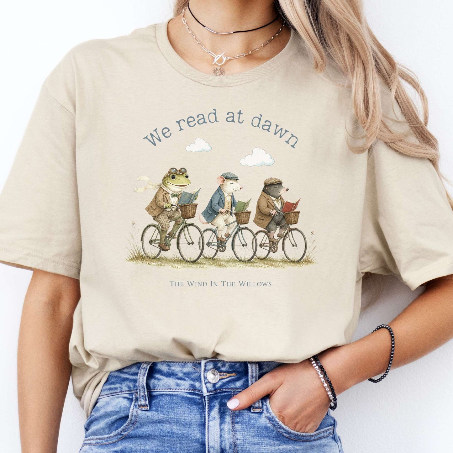 We Read at Dawn The Wind in the Willows Literary T-Shirt