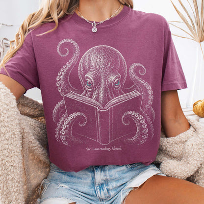 Sir, I Am Reading Octopus T-Shirt