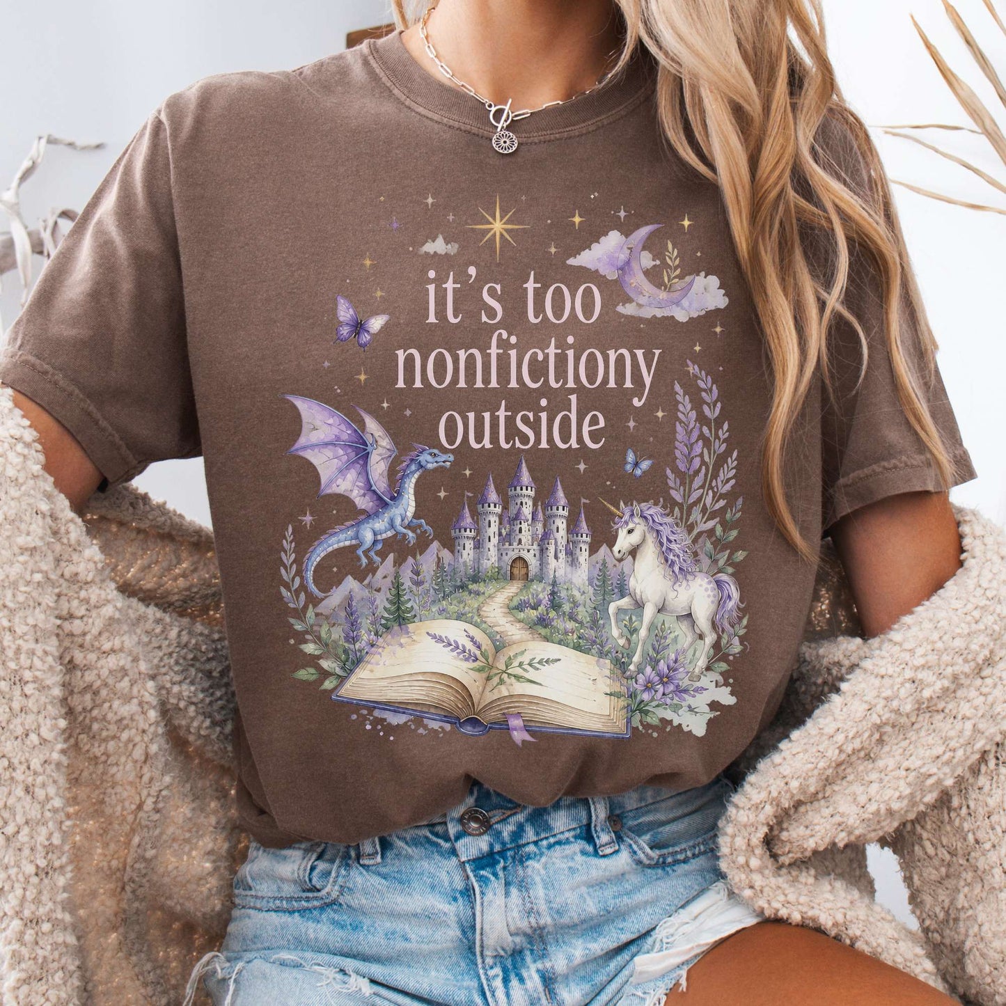 It's Too Nonfictiony Outside Literary Fantasy T-Shirt