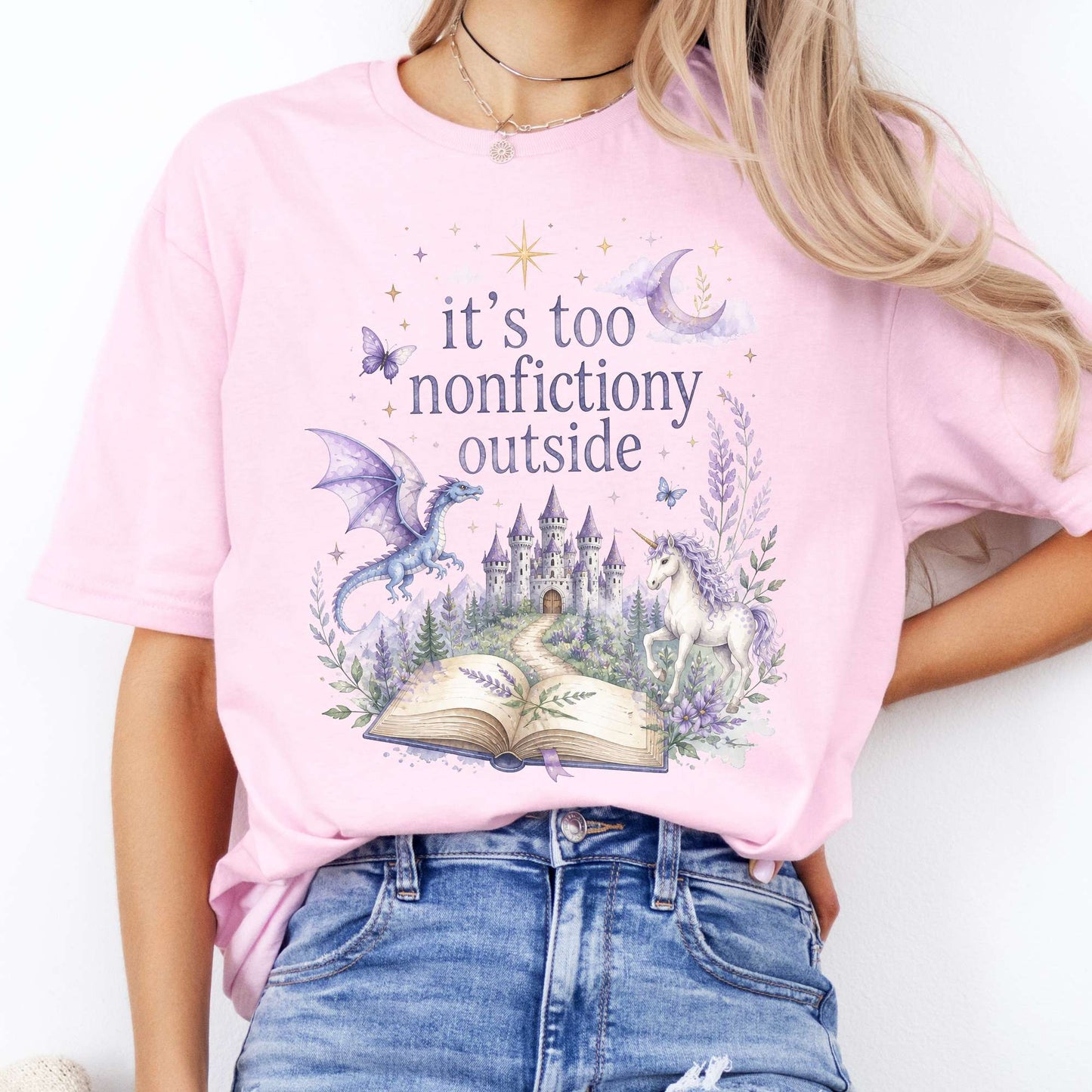 It's Too Nonfictiony Outside Literary Fantasy T-Shirt