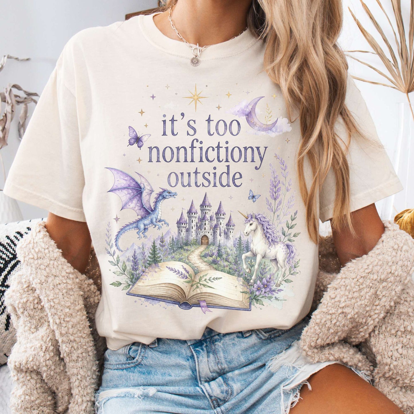 It's Too Nonfictiony Outside Literary Fantasy T-Shirt