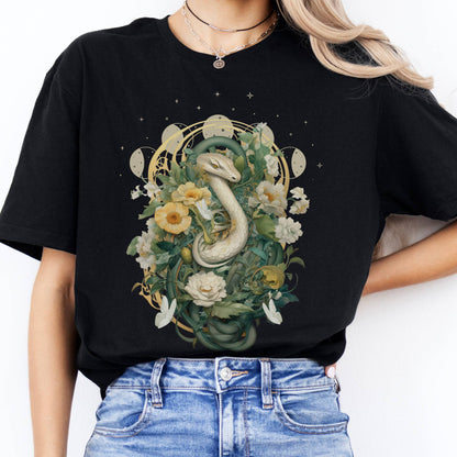 T-Shirt Whimsical Snake T-Shirt The Mystic Eden