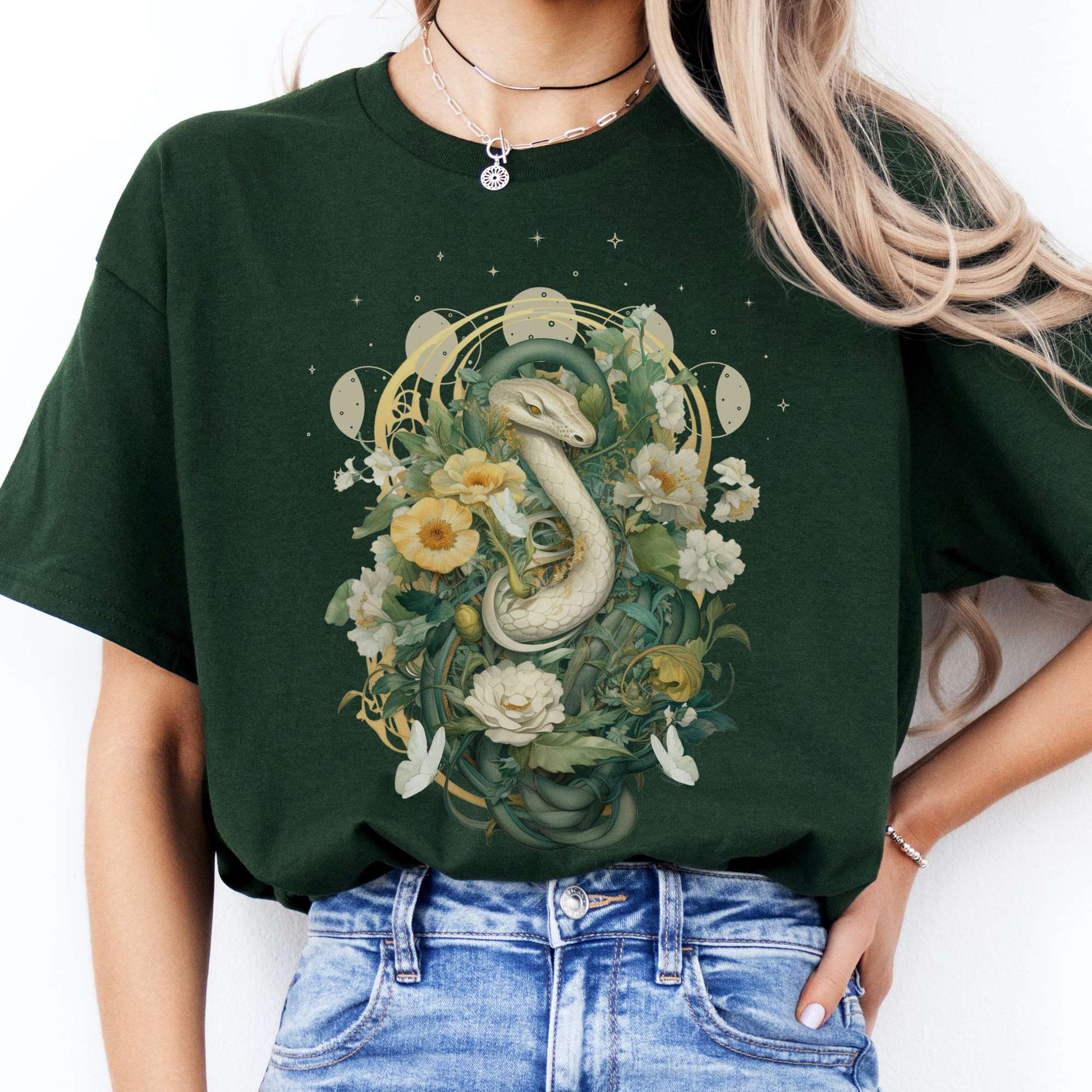 T-Shirt Whimsical Snake T-Shirt The Mystic Eden