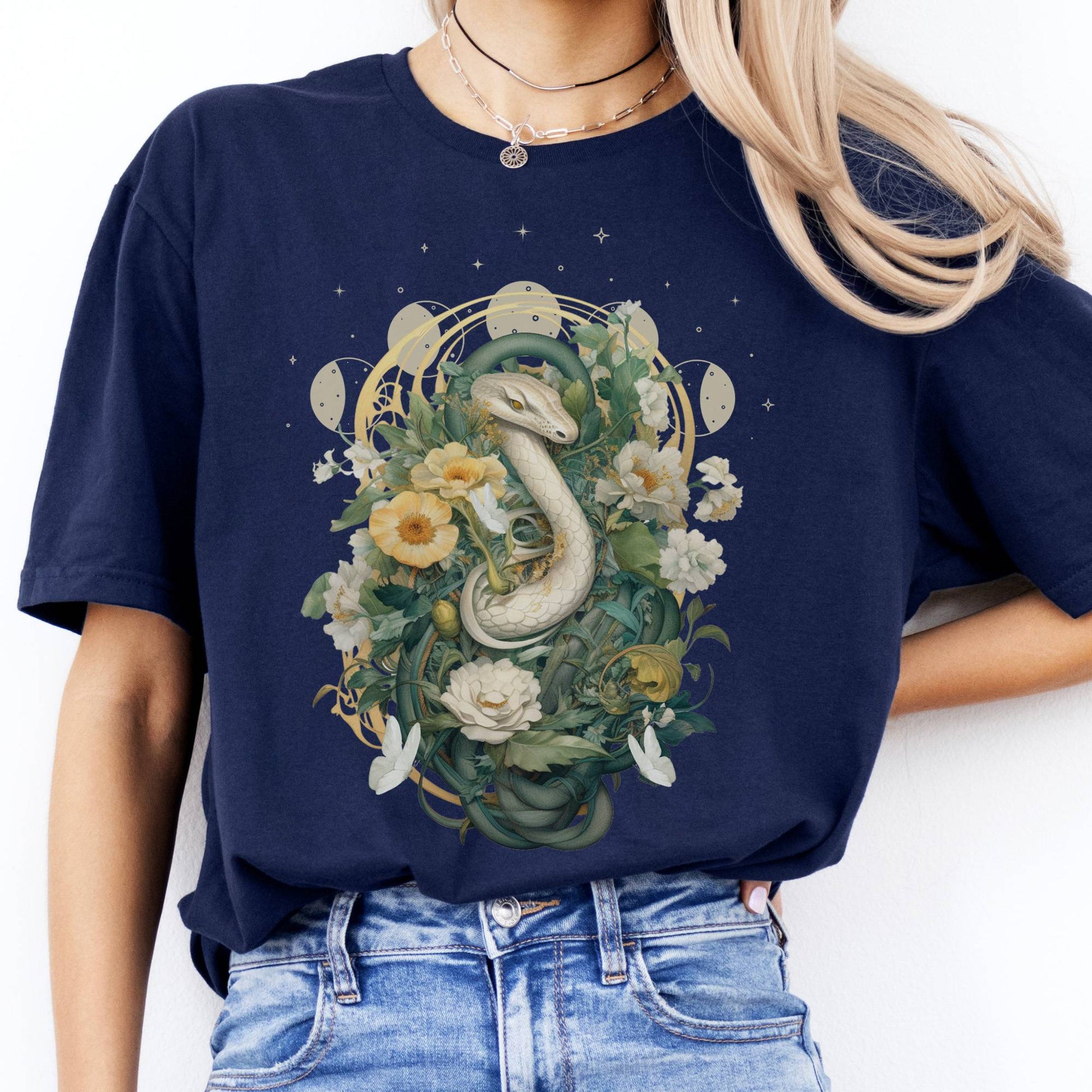 T-Shirt Whimsical Snake T-Shirt The Mystic Eden