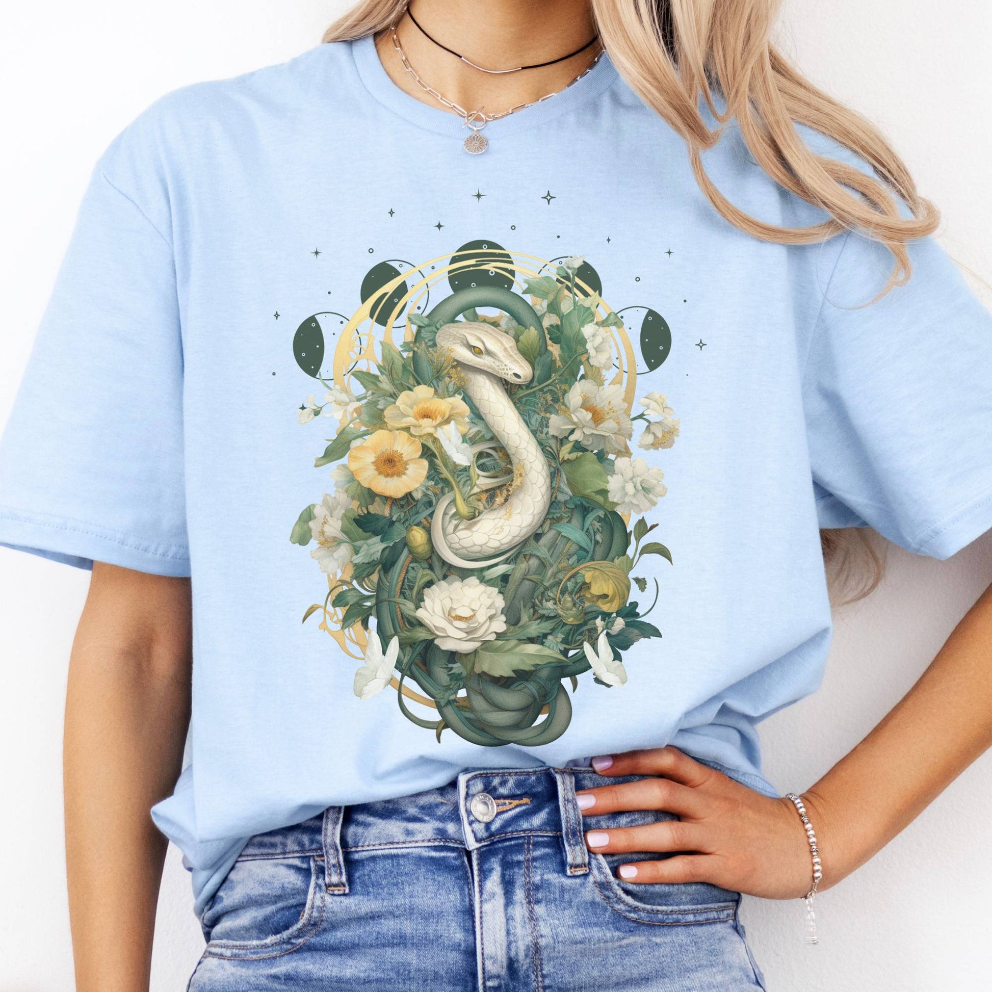 T-Shirt Whimsical Snake T-Shirt The Mystic Eden