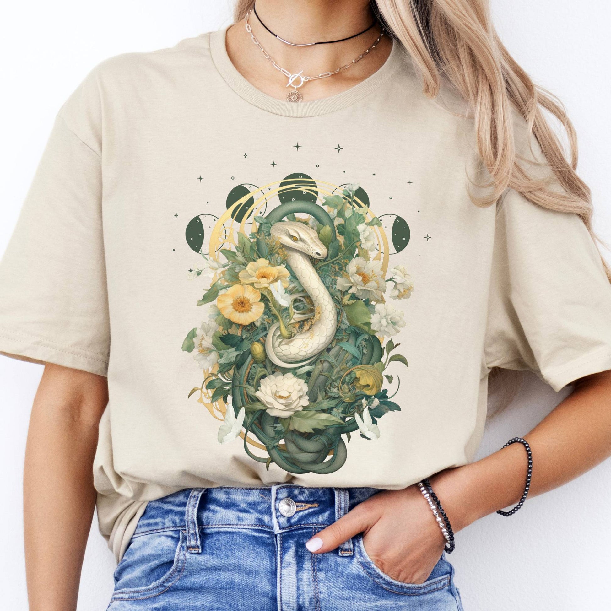 T-Shirt Whimsical Snake T-Shirt The Mystic Eden