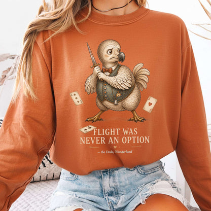 Flight Was Never an Option Wonderland Literary Long Sleeve