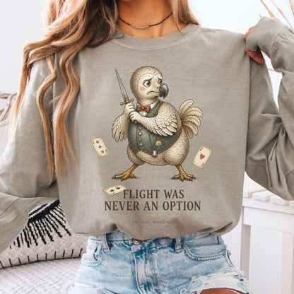 Flight Was Never an Option Wonderland Literary Long Sleeve