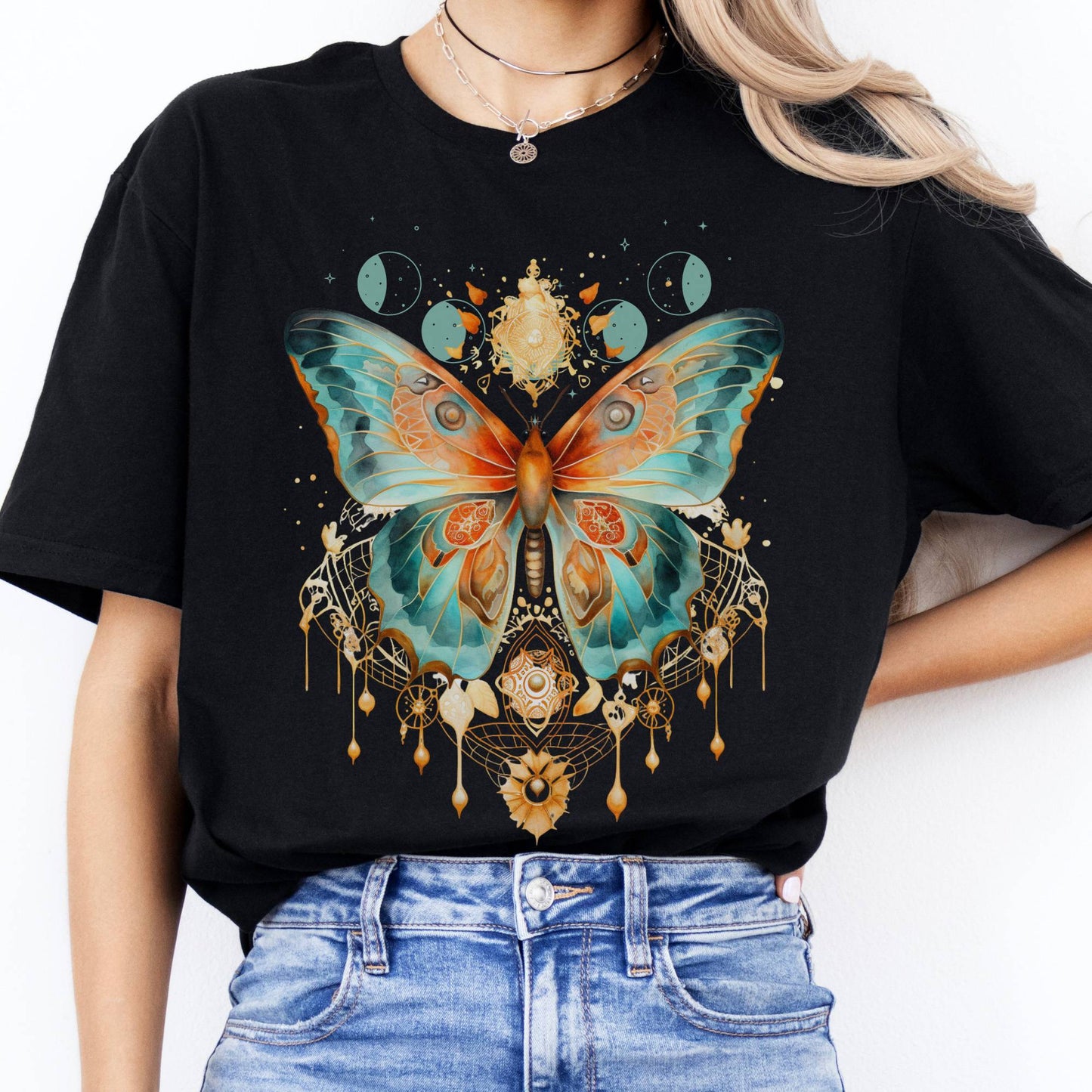T-Shirt Mystical Butterfly T-Shirt The Mystic Eden