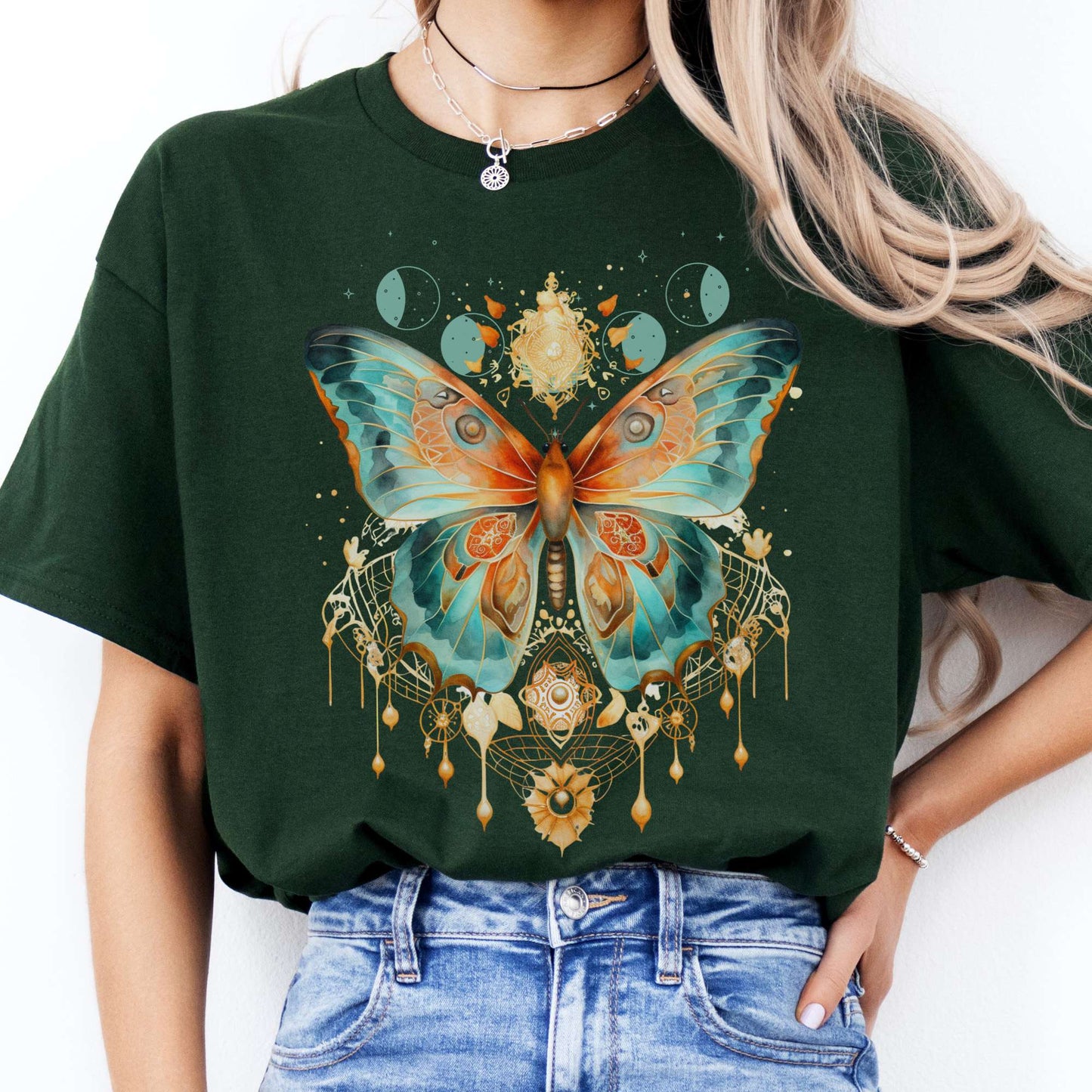 T-Shirt Mystical Butterfly T-Shirt The Mystic Eden