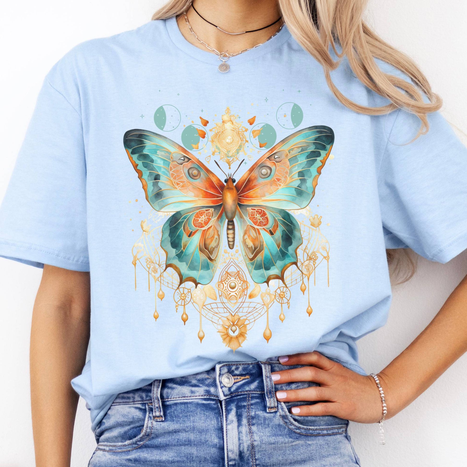 T-Shirt Mystical Butterfly T-Shirt The Mystic Eden