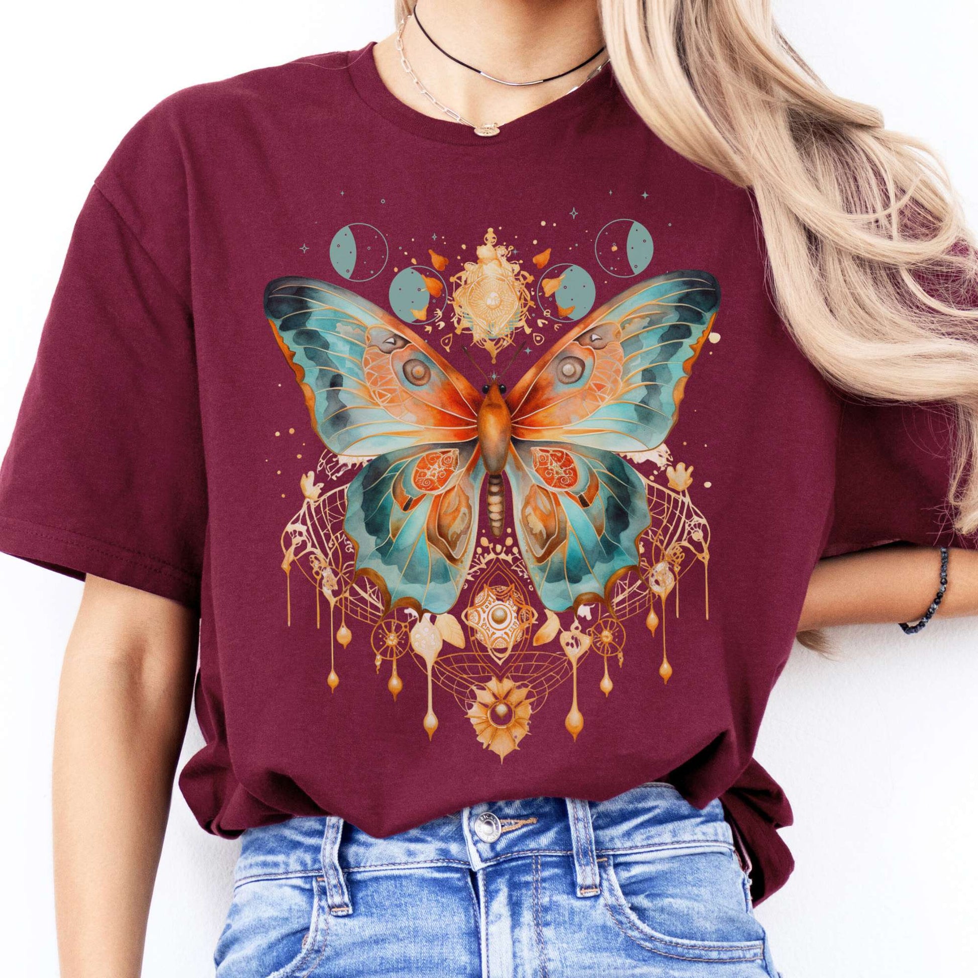 T-Shirt Mystical Butterfly T-Shirt The Mystic Eden
