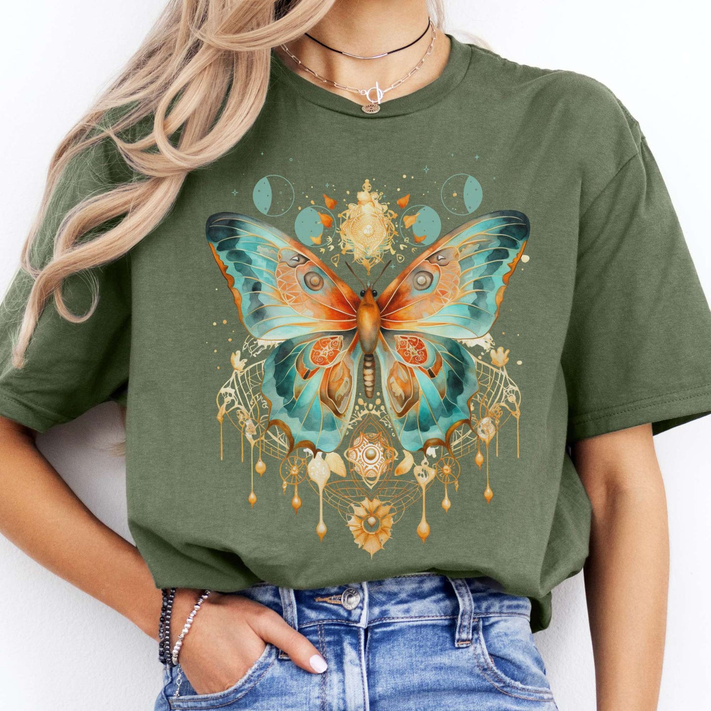 T-Shirt Mystical Butterfly T-Shirt The Mystic Eden