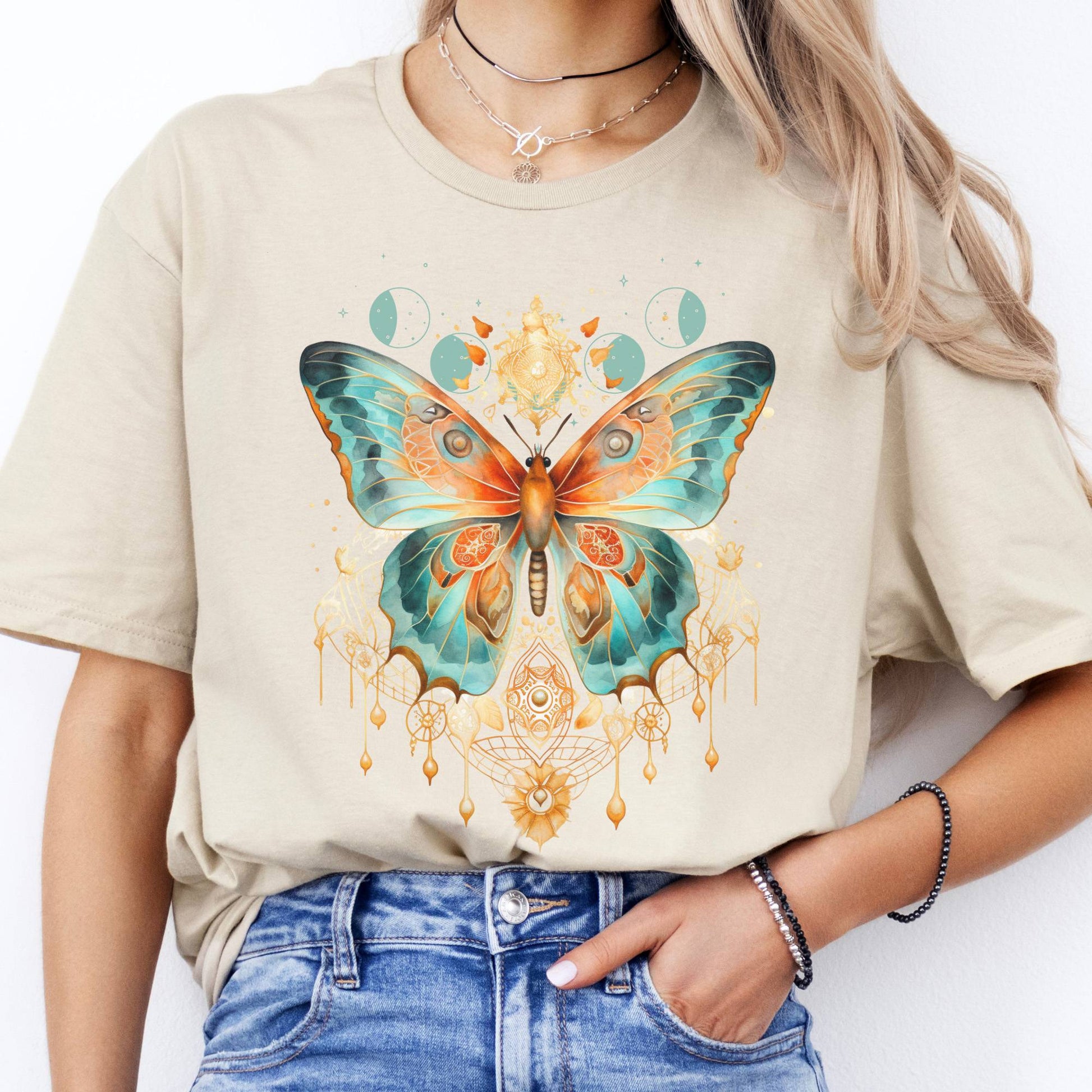 T-Shirt Mystical Butterfly T-Shirt The Mystic Eden
