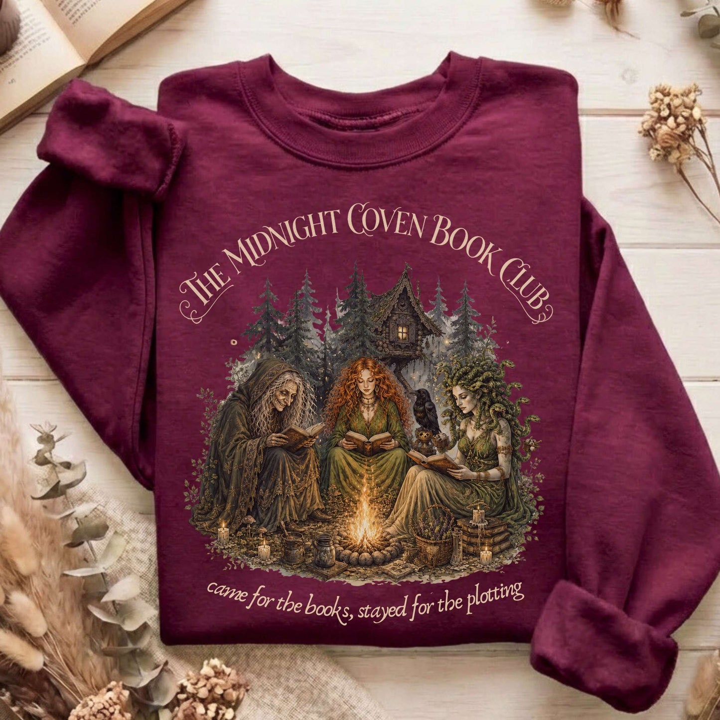 The Midnight Coven Book Club Literary Sweatshirt