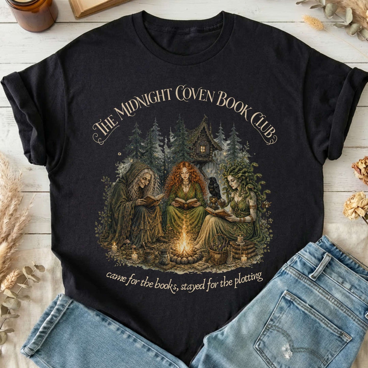 The Midnight Coven Book Club Literary T-Shirt