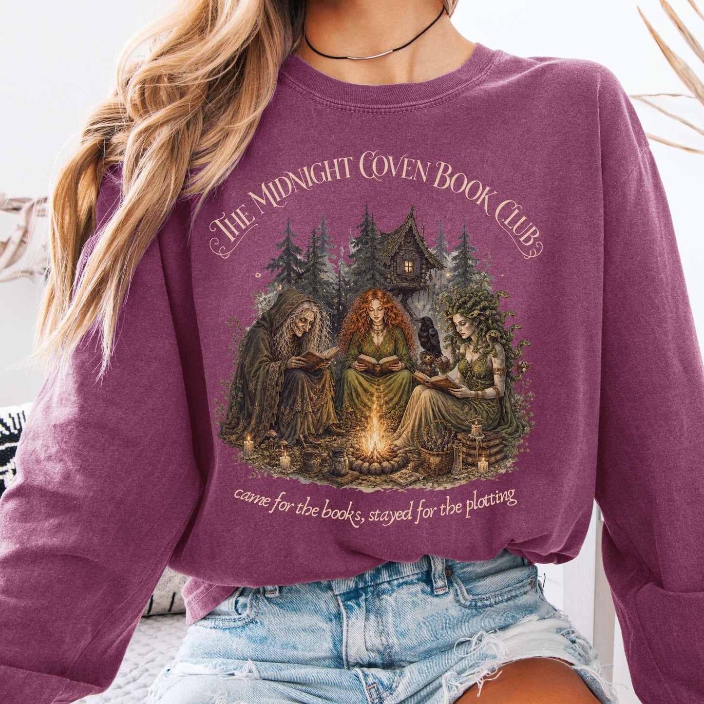 The Midnight Coven Book Club Literary Long Sleeve