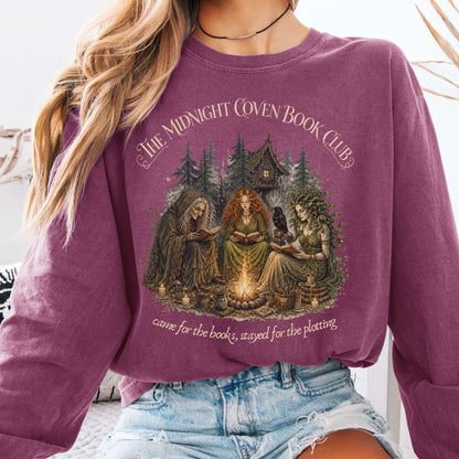 The Midnight Coven Book Club Literary Long Sleeve