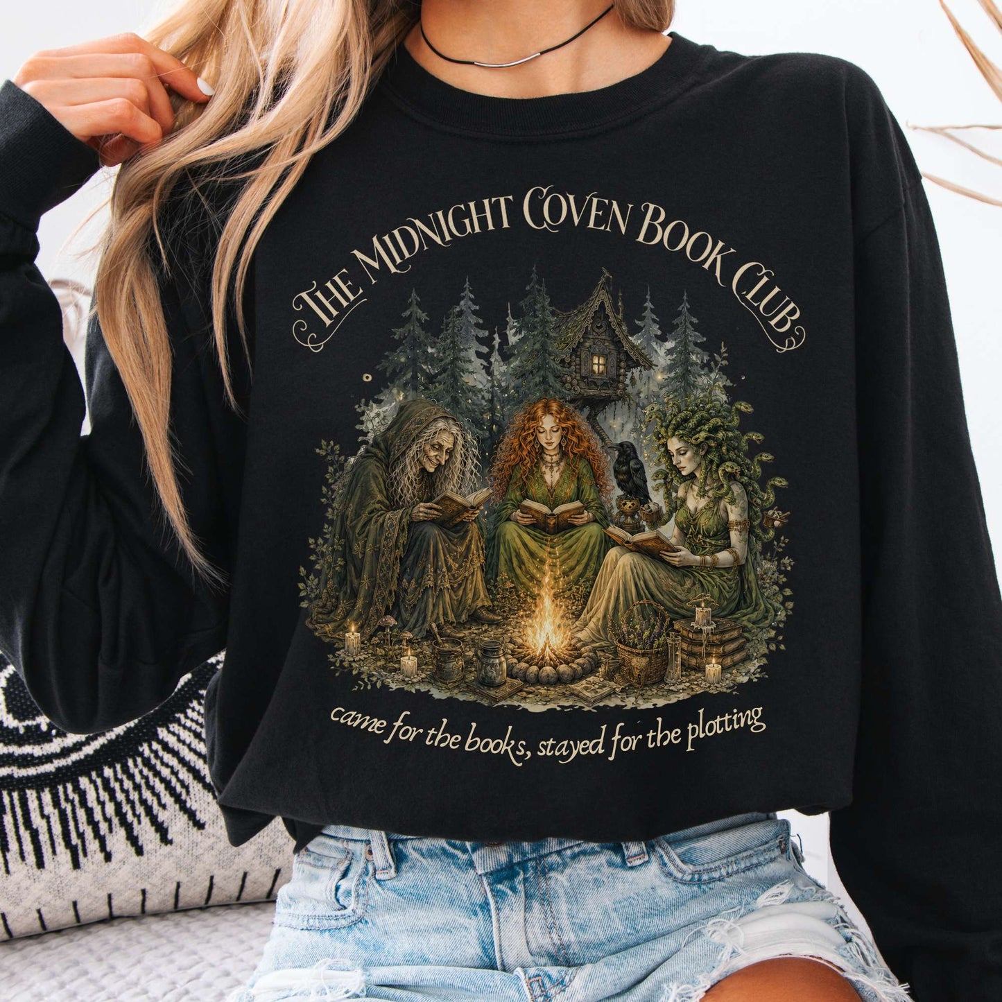 The Midnight Coven Book Club Literary Long Sleeve