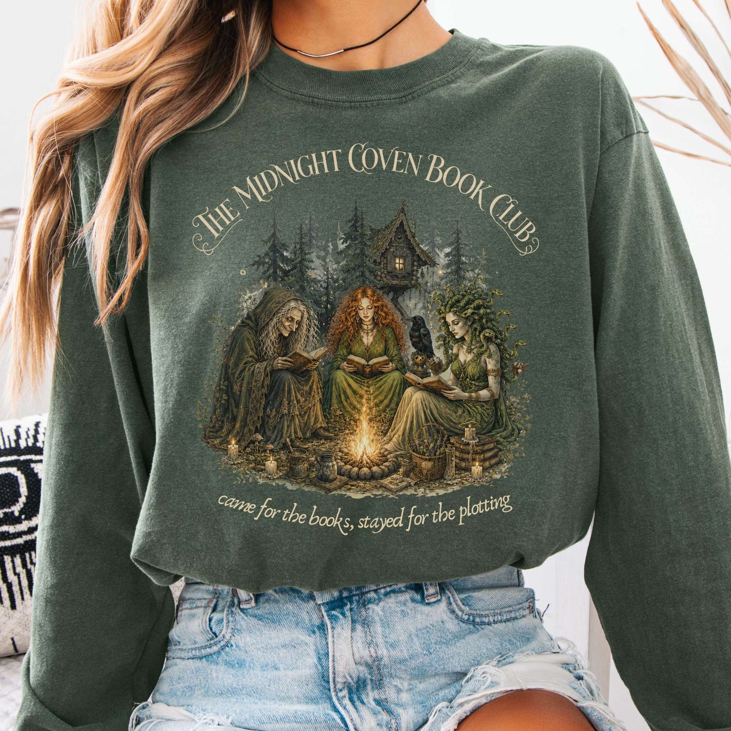The Midnight Coven Book Club Literary Long Sleeve