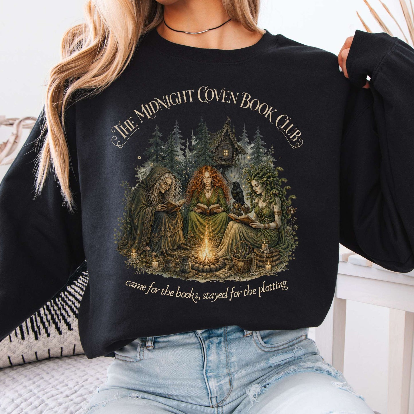 The Midnight Coven Book Club Literary Sweatshirt
