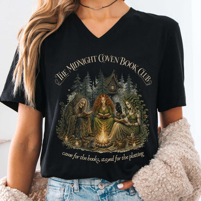 The Midnight Coven Book Club Literary V-Neck
