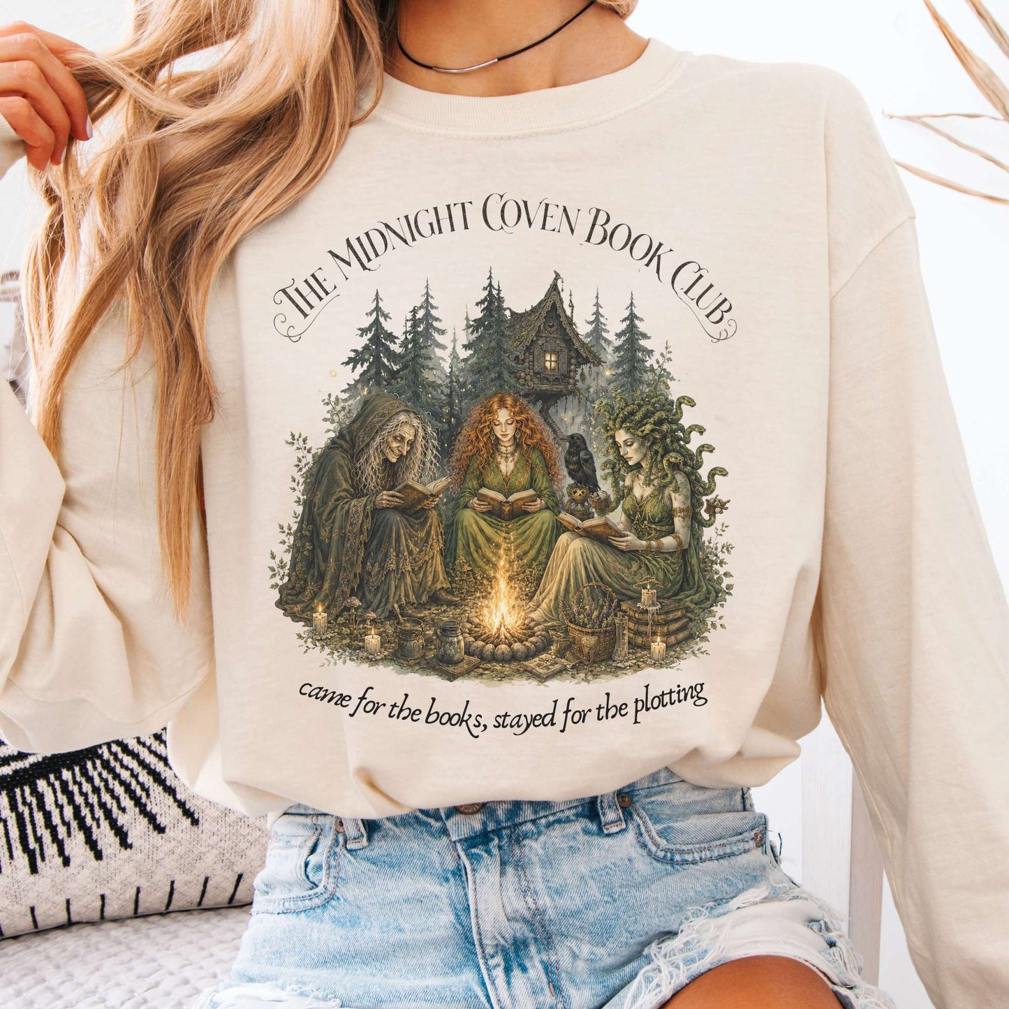 The Midnight Coven Book Club Literary Long Sleeve