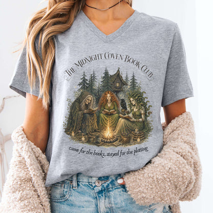 The Midnight Coven Book Club Literary V-Neck