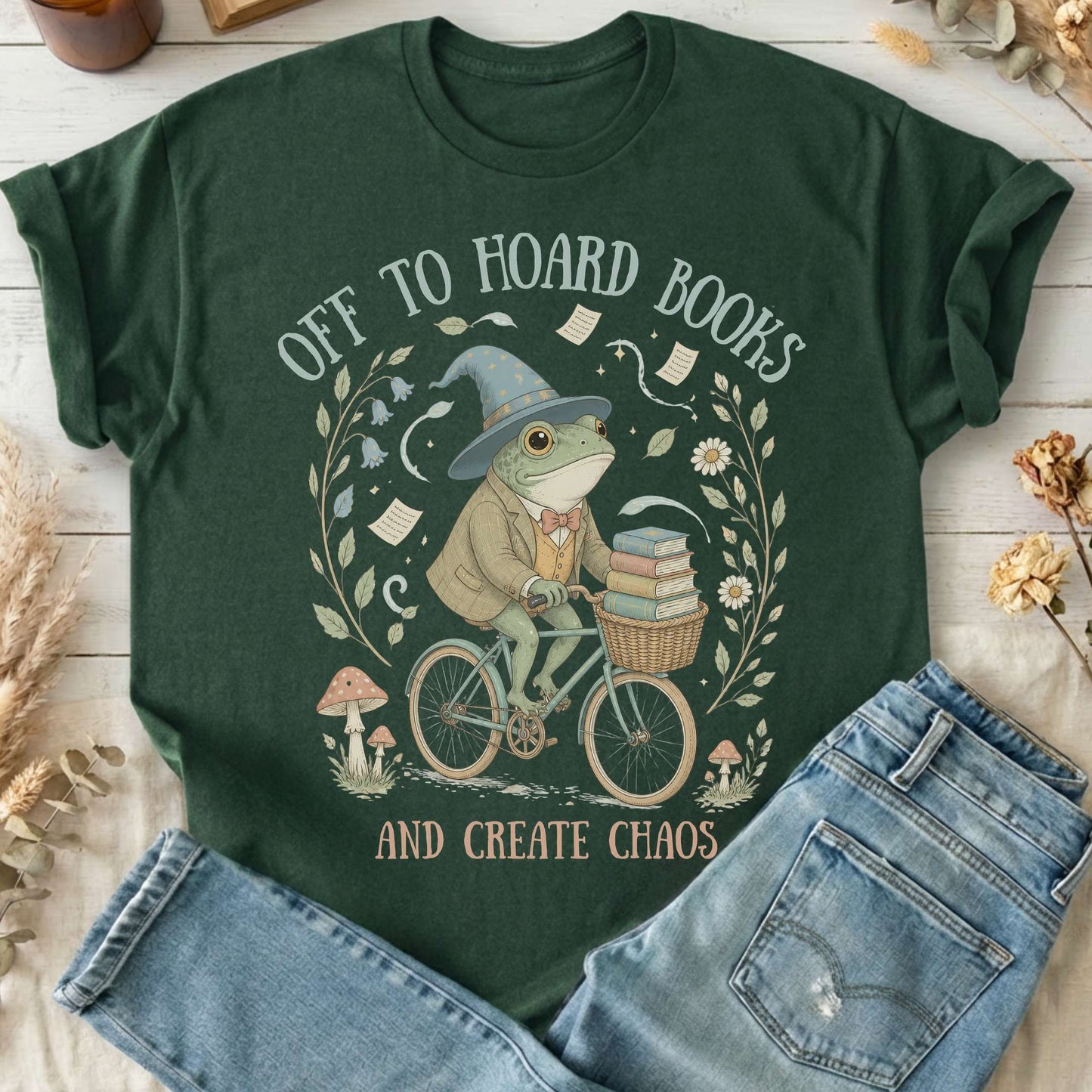 Off to Hoard Books and Create Chaos Literary T-Shirt