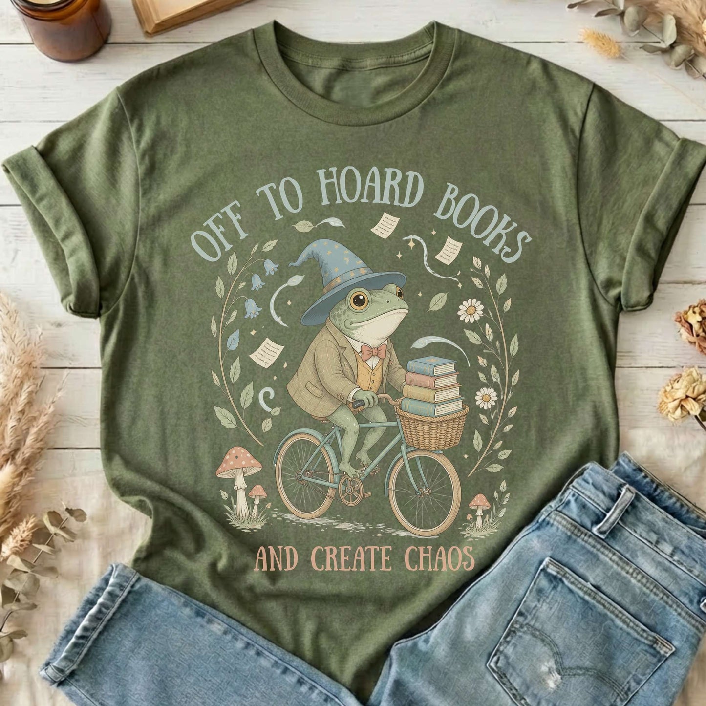 Off to Hoard Books and Create Chaos Literary T-Shirt