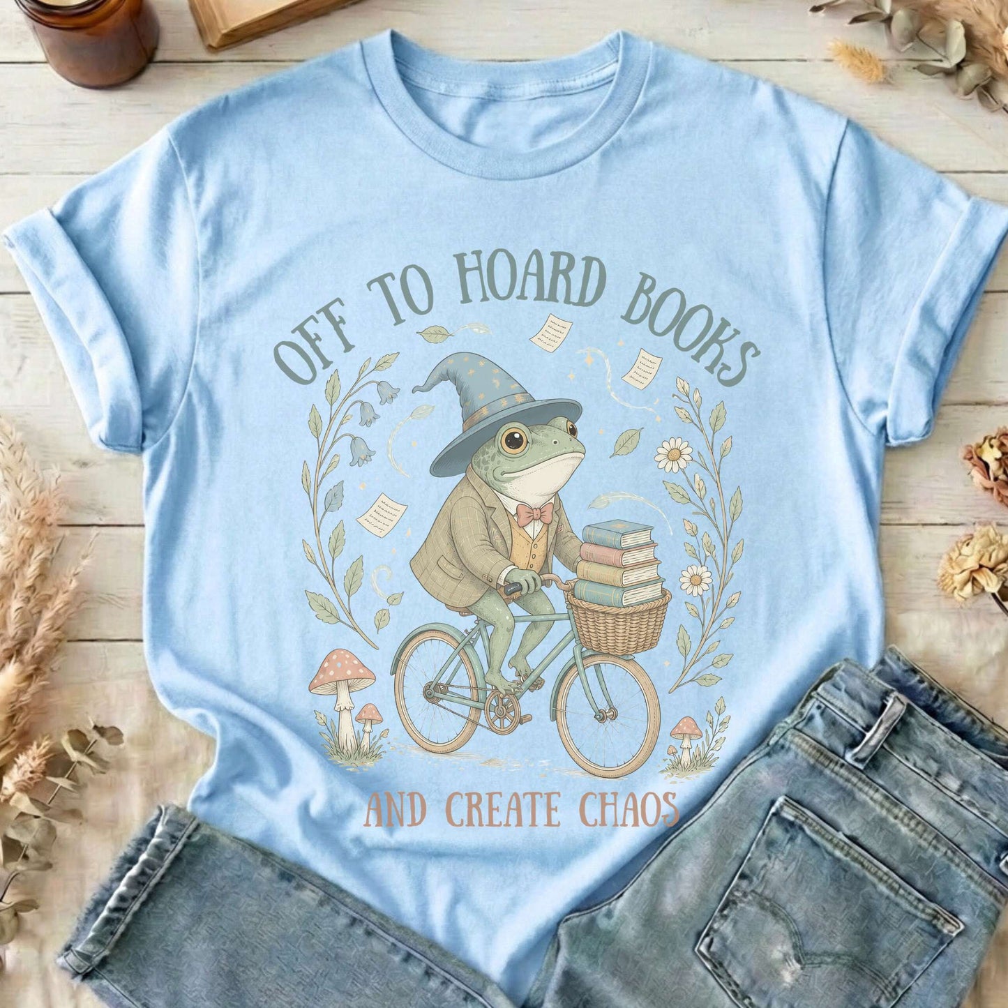 Off to Hoard Books and Create Chaos Literary T-Shirt