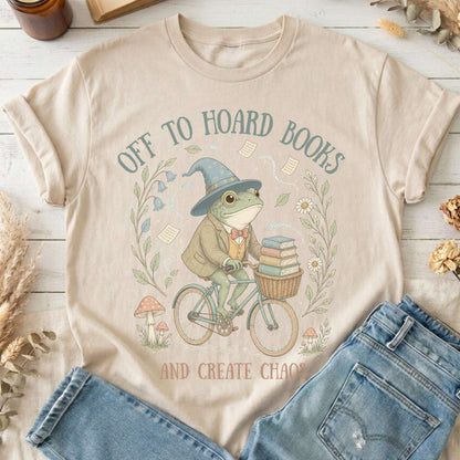 Off to Hoard Books and Create Chaos Literary T-Shirt