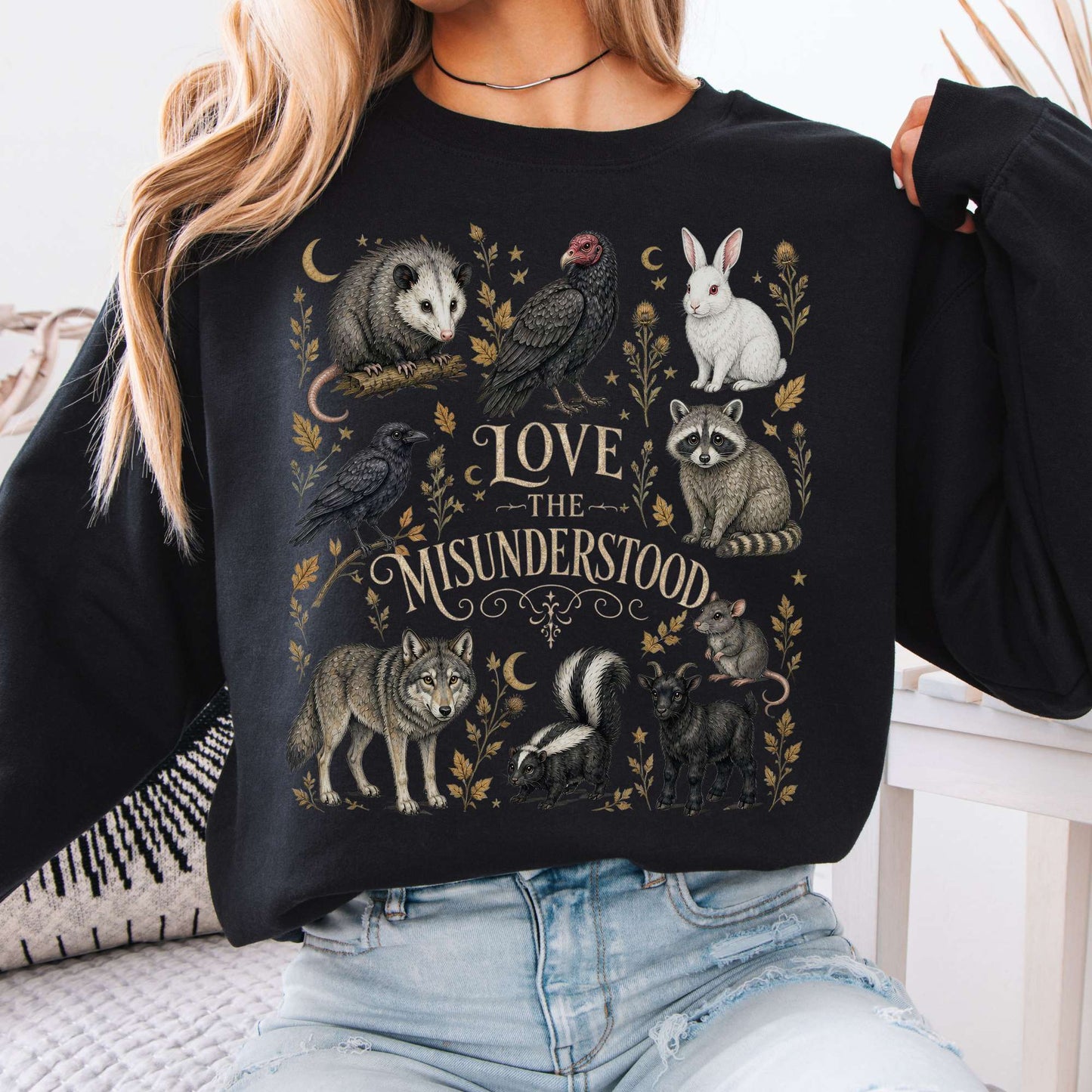 Love the Misunderstood Woodland Creatures Sweatshirt