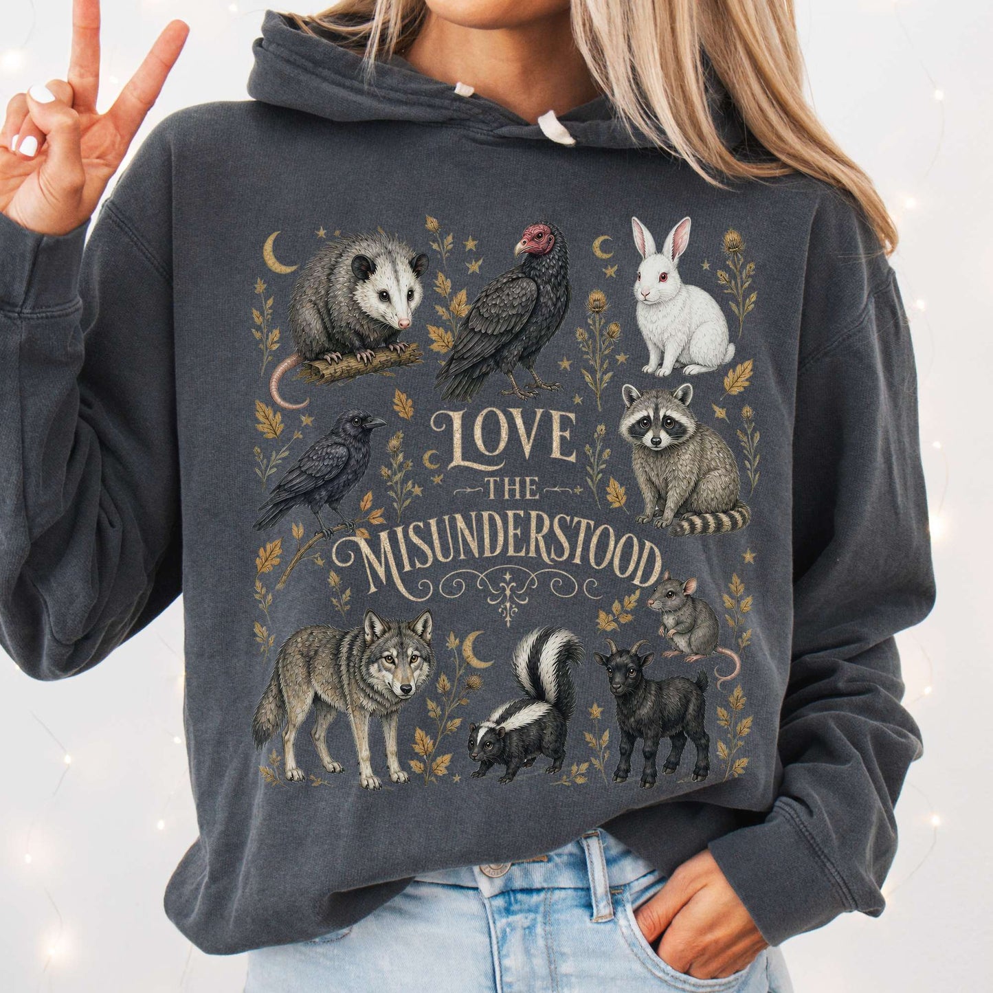 Love the Misunderstood Woodland Creatures Hooded Sweatshirt