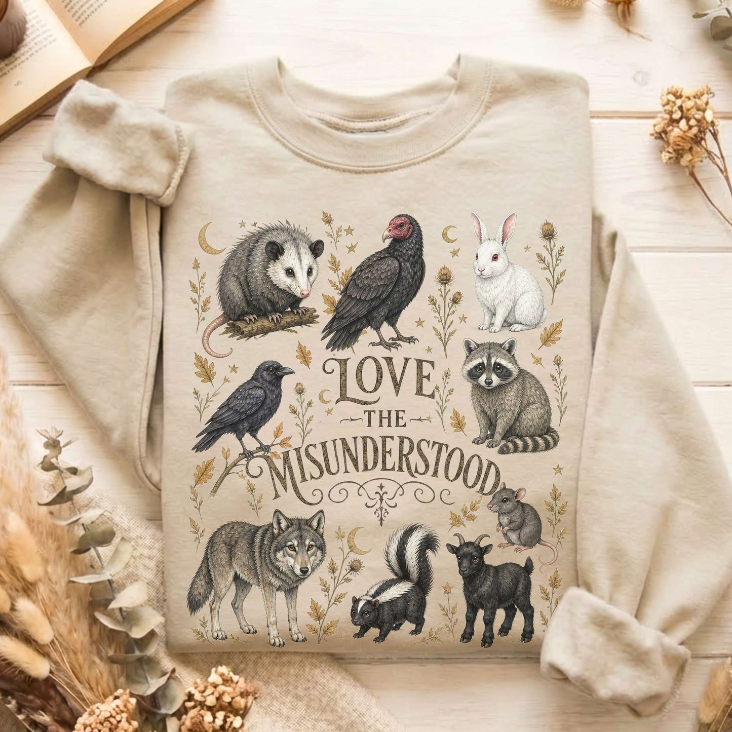 Love the Misunderstood Woodland Creatures Sweatshirt