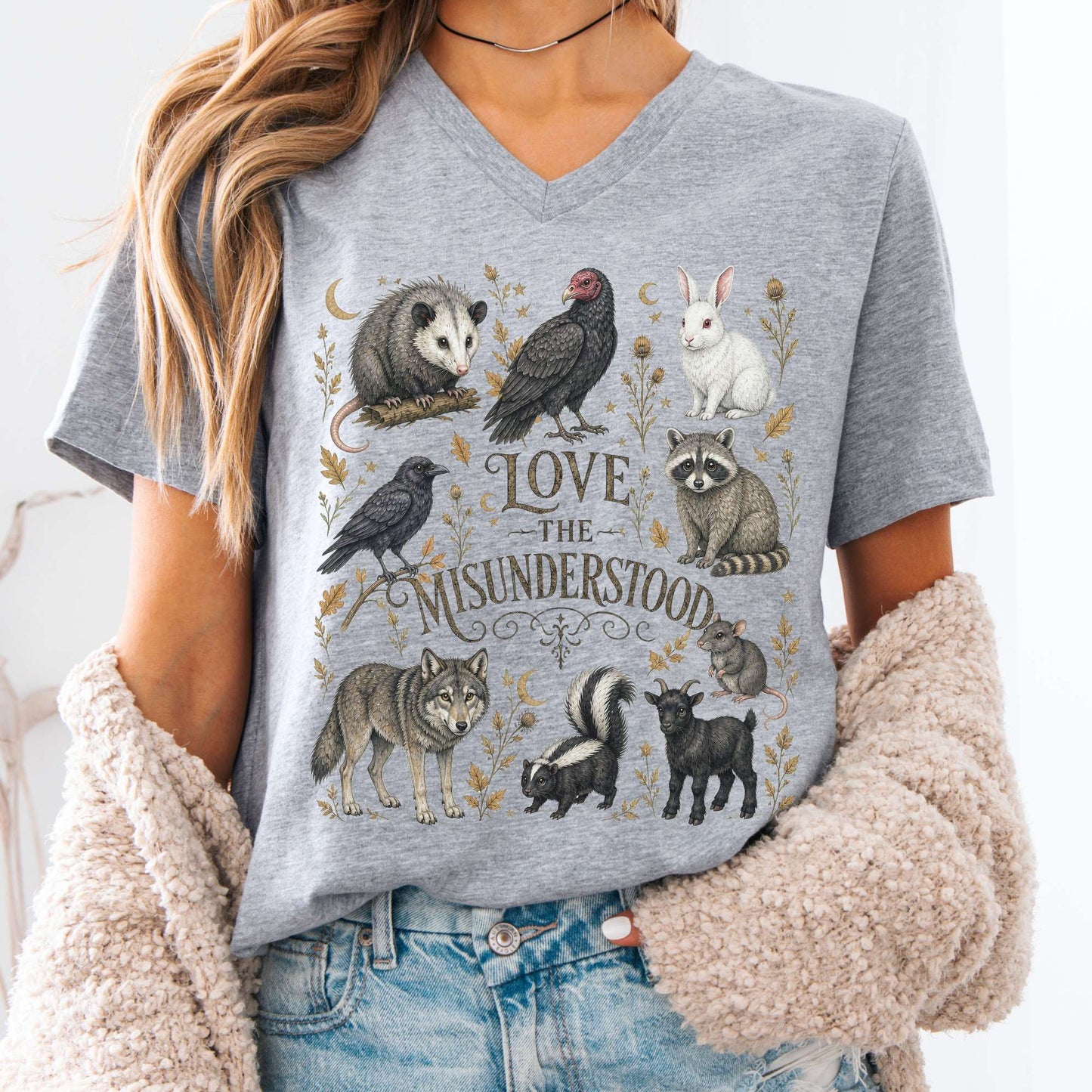 Love the Misunderstood Woodland Creatures V-Neck