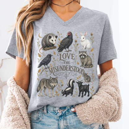 Love the Misunderstood Woodland Creatures V-Neck