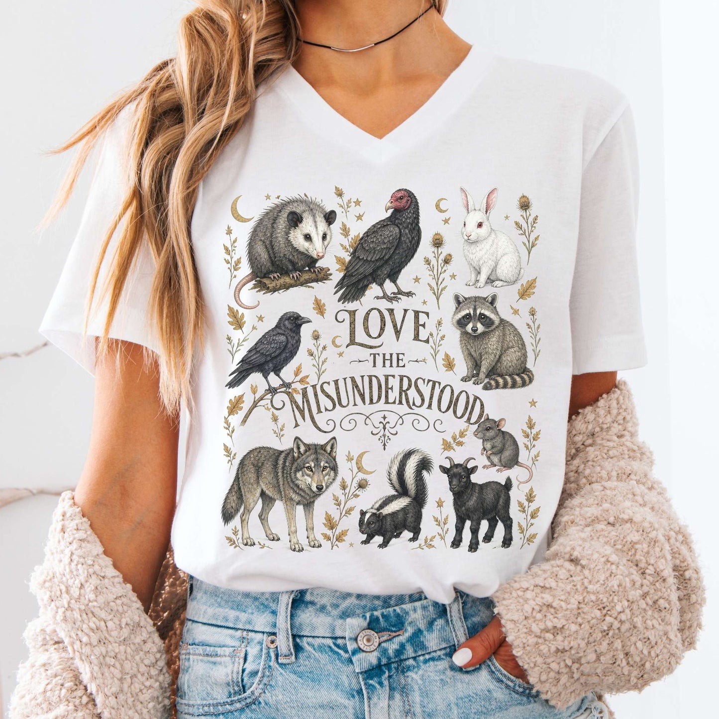 Love the Misunderstood Woodland Creatures V-Neck