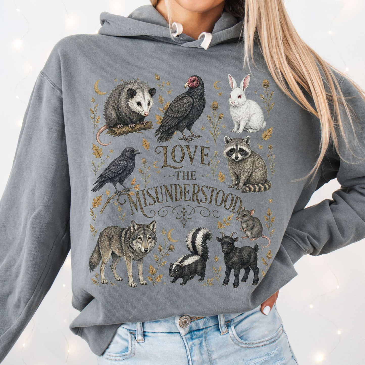 Love the Misunderstood Woodland Creatures Hooded Sweatshirt
