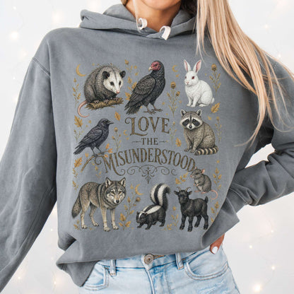 Love the Misunderstood Woodland Creatures Hooded Sweatshirt