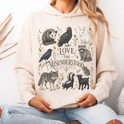 Love the Misunderstood Woodland Creatures Hooded Sweatshirt