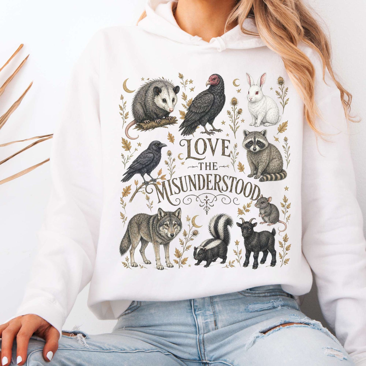 Love the Misunderstood Woodland Creatures Hooded Sweatshirt