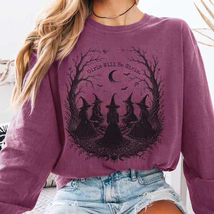 Girls Will Be Girls Halloween Long Sleeve
