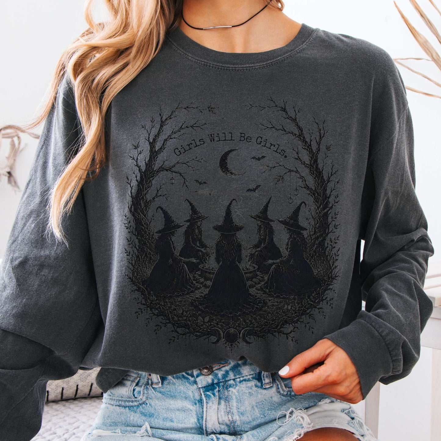 Girls Will Be Girls Halloween Long Sleeve