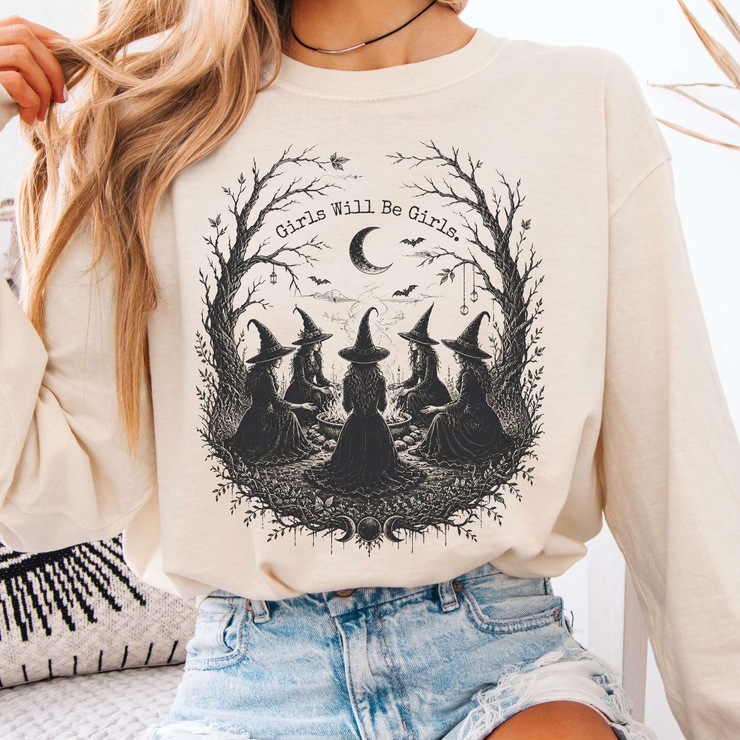Girls Will Be Girls Halloween Long Sleeve